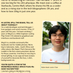 Lester Chan Interviewed By Singapore Magazine