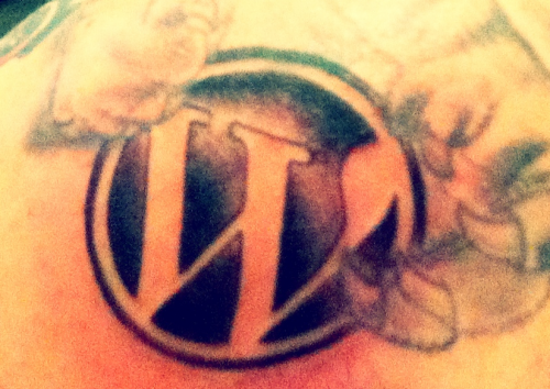 WordPress Logo Tattoo