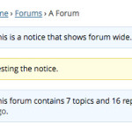 bbPress Notices